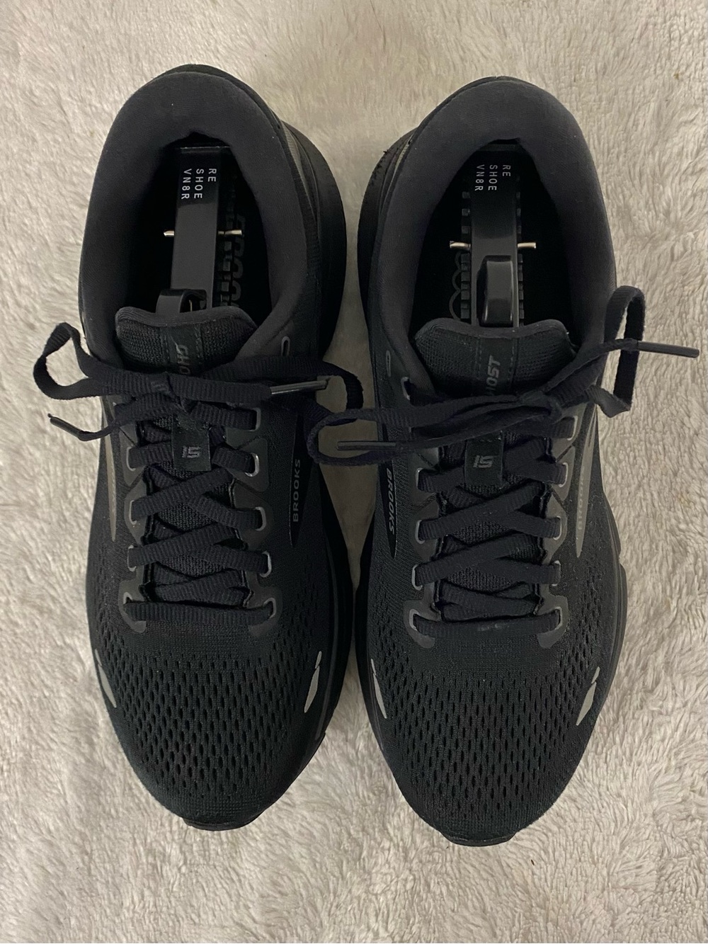 Brooks Ghost 15 Black Ebony Running Shoes Women’s Size 9 Wide (D) - Picture 6 of 12